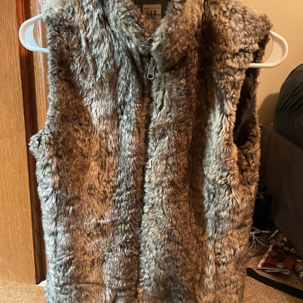 Gap Kids XL faux fur vest.
